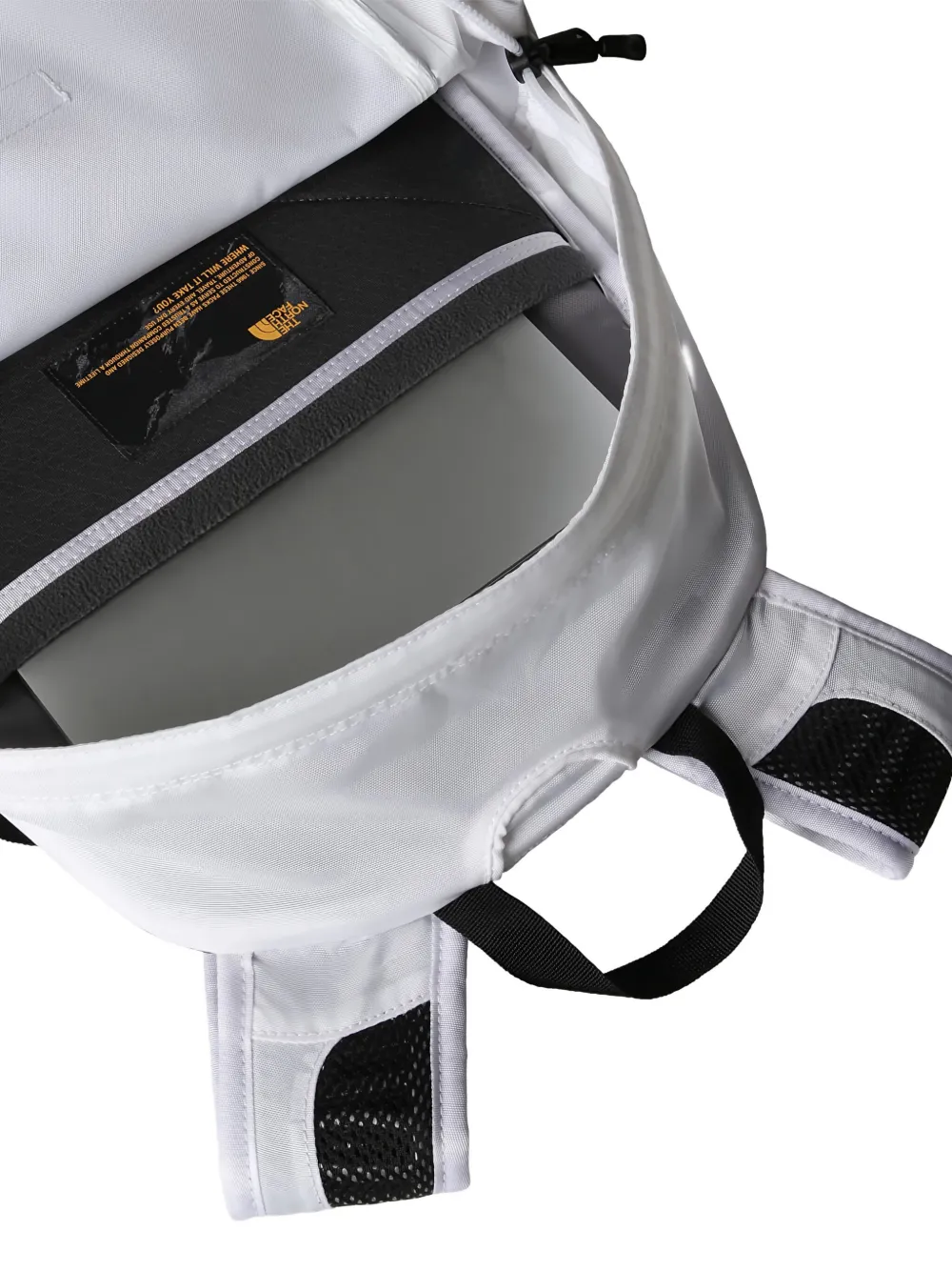 The North Face Hot Shot rugzak met gesp Wit