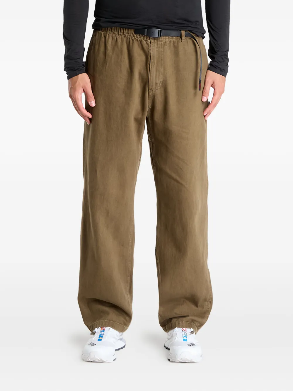 Gramicci Broek met logo Bruin