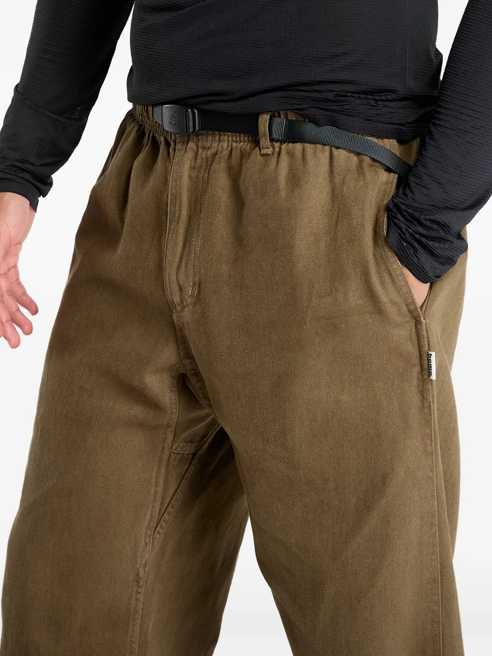 Gramicci Broek met logo Bruin