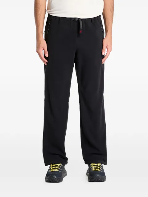 Gramicci belted fleece-texture track pants