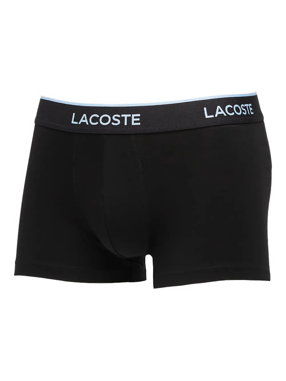 Lacoste Drie boxershorts met logoband Zwart