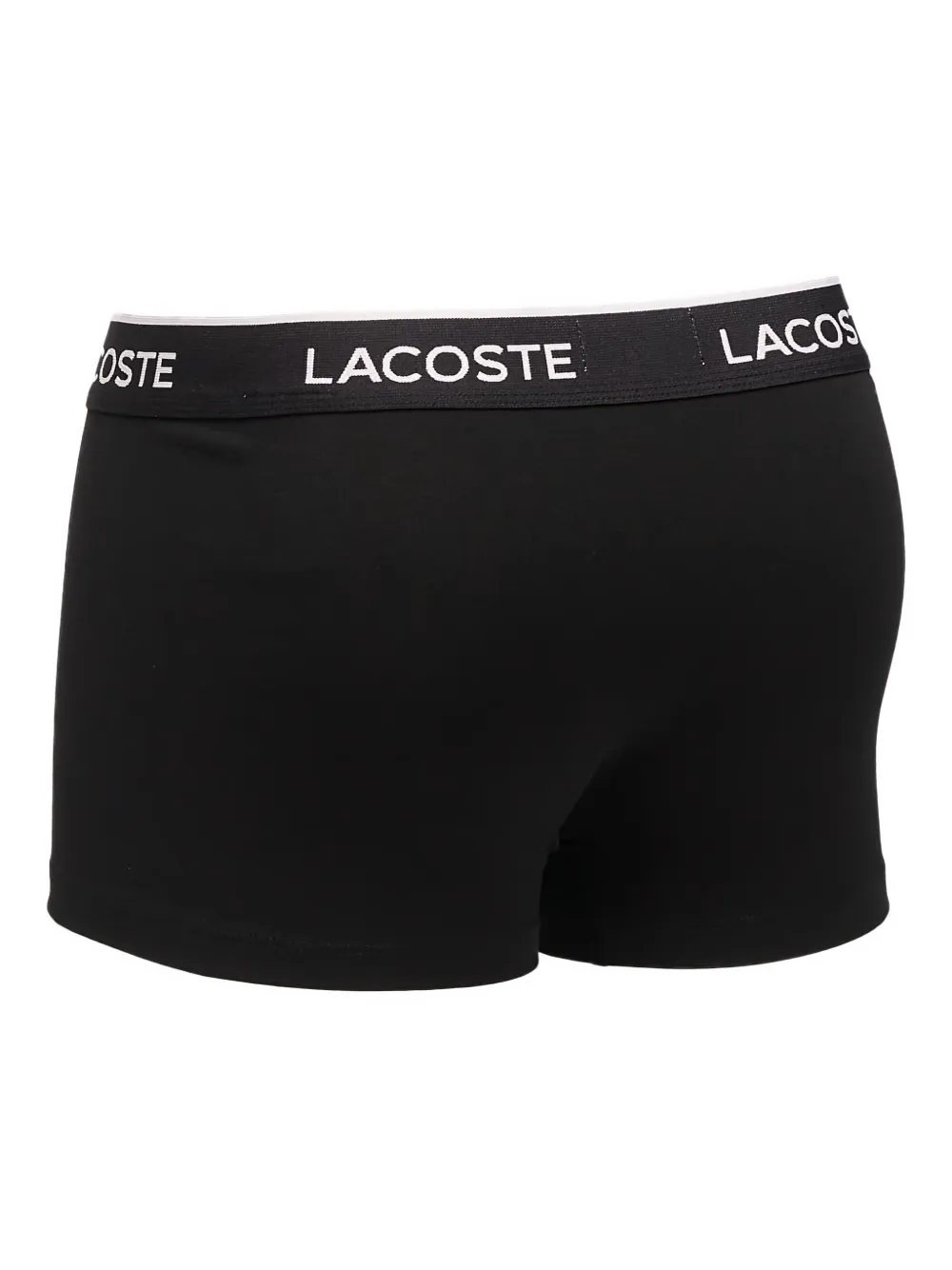 Lacoste Drie boxershorts met logoband Zwart