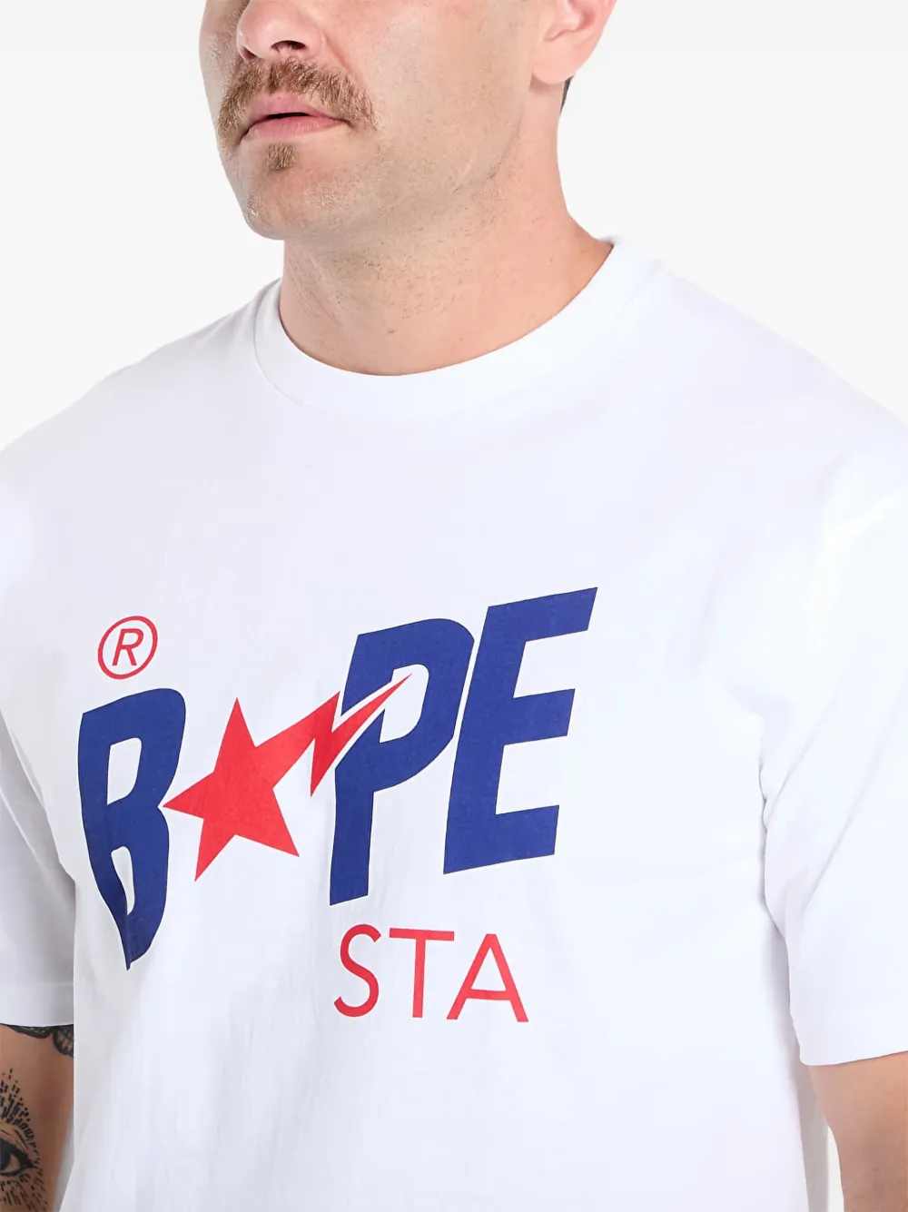 A BATHING APE Bape Sta T-shirt Wit