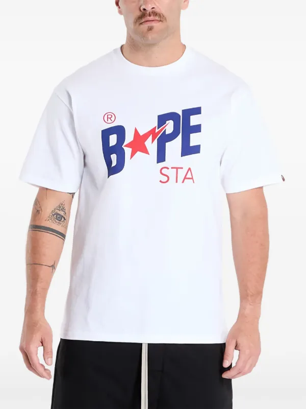 A BATHING APE BAPE STA Tシャツ ホワイト A BATHING APE® Bape Sta T-shirt | White | FARFETCH