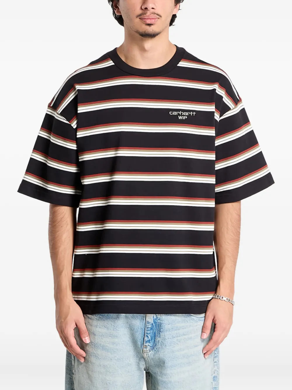 Carhartt Striped Holm T-shirt In Multi