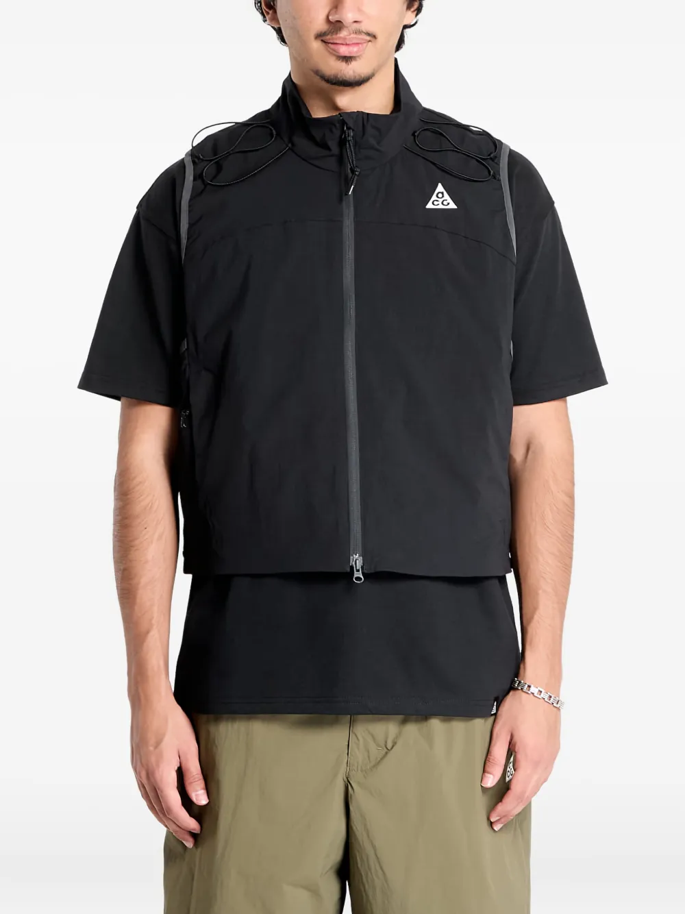 Nike Death Bloom gilet met rits Zwart