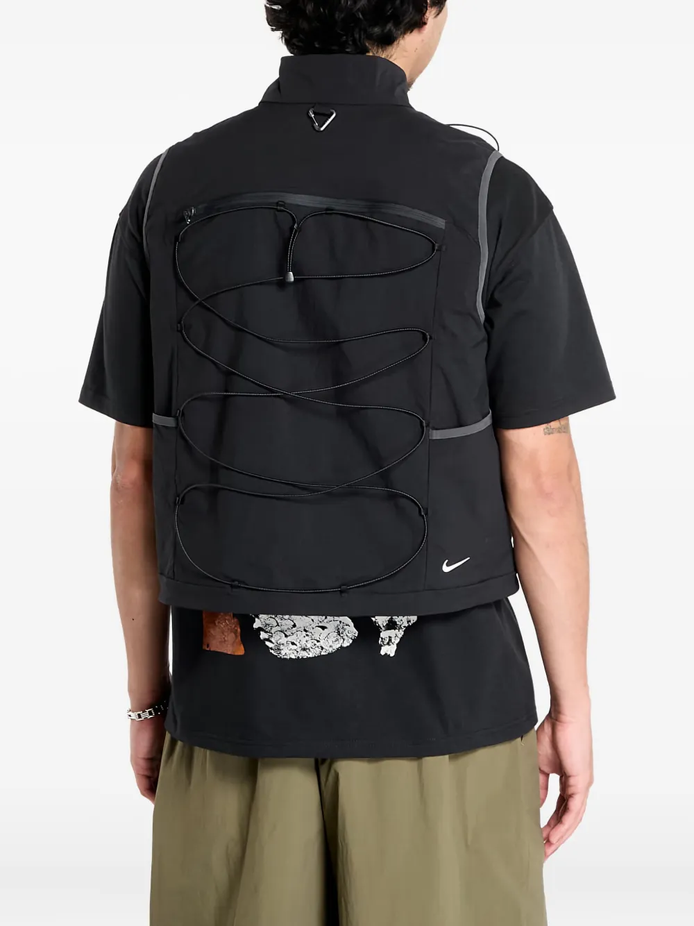 Nike Death Bloom gilet met rits Zwart