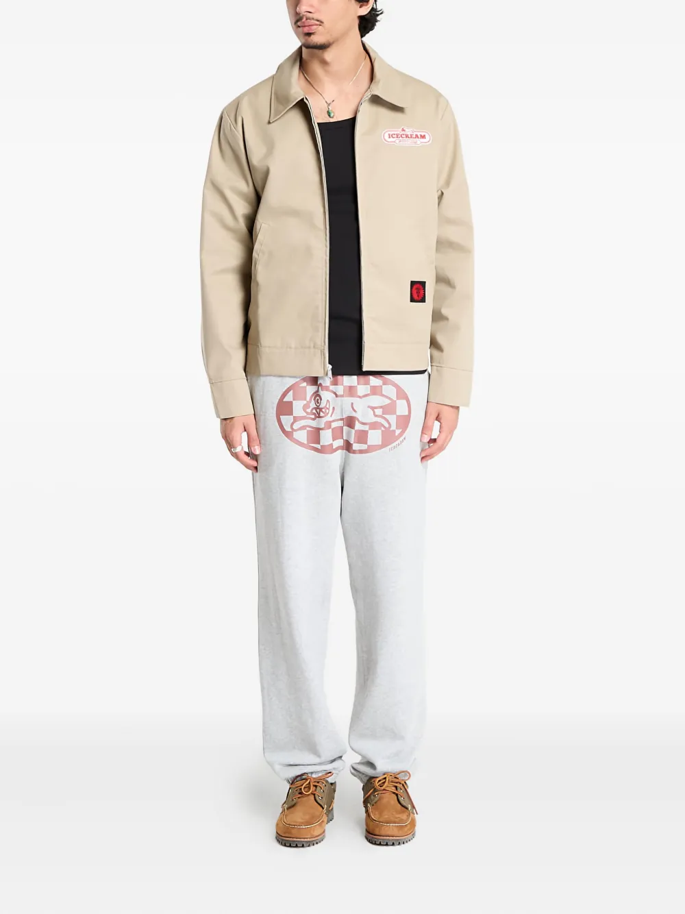 Billionaire Boys Club - Ice Cream logo cotton track pants - Grijs