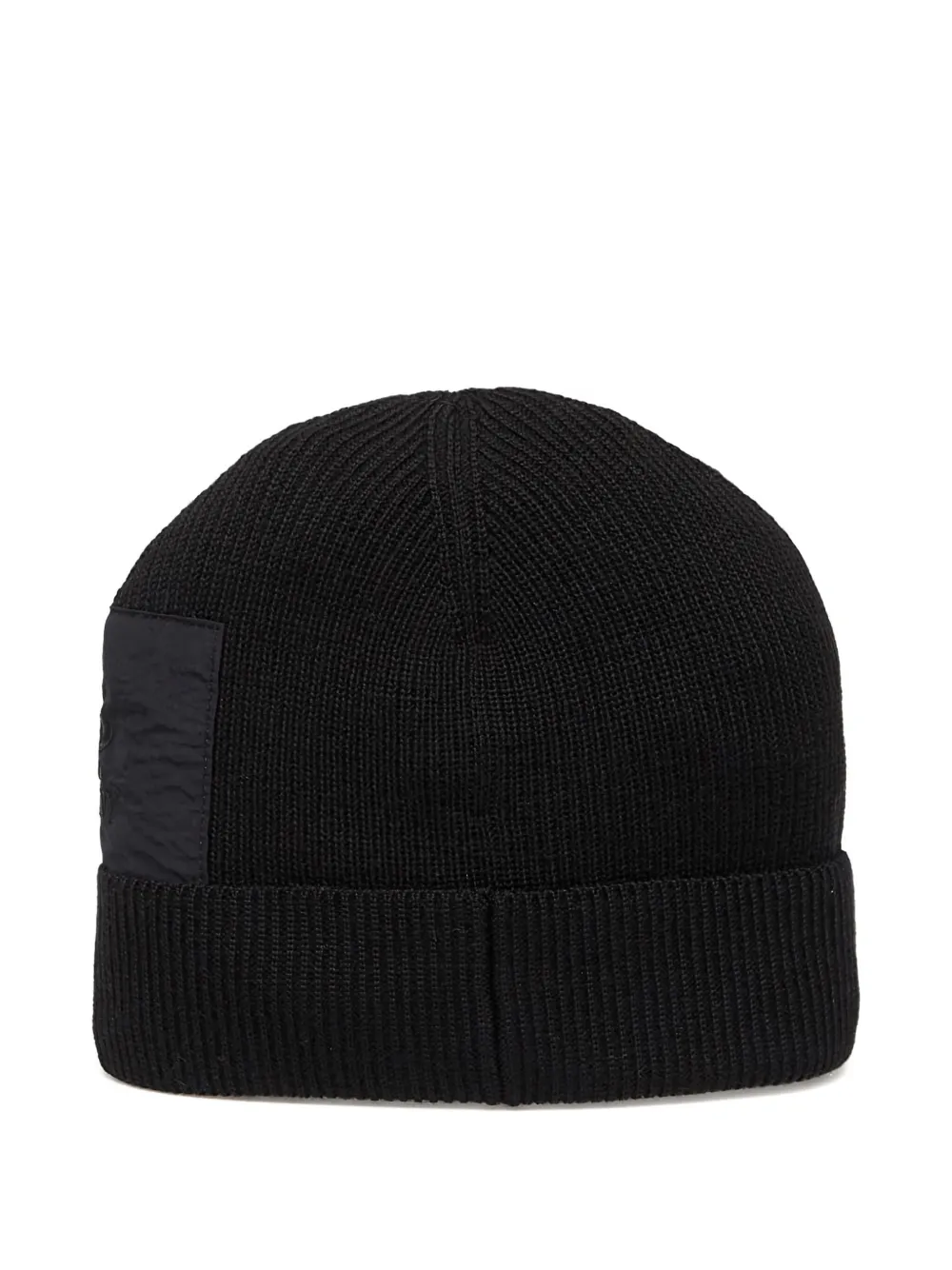 C.p. Company Logo-embroidery Wool Beanie Hat In Burgundy