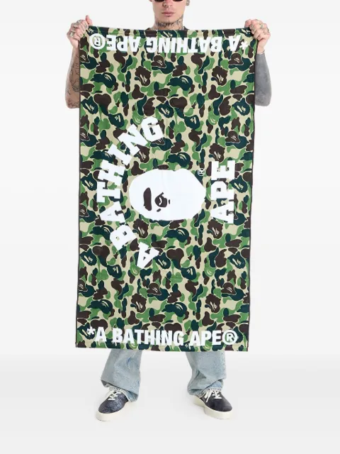 A BATHING APE® Abc Camo cotton beach towel