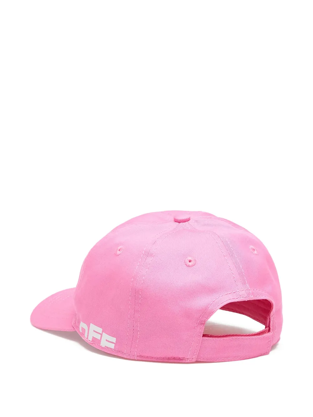 Off-White Kids Honkbalpet met logoprint Roze