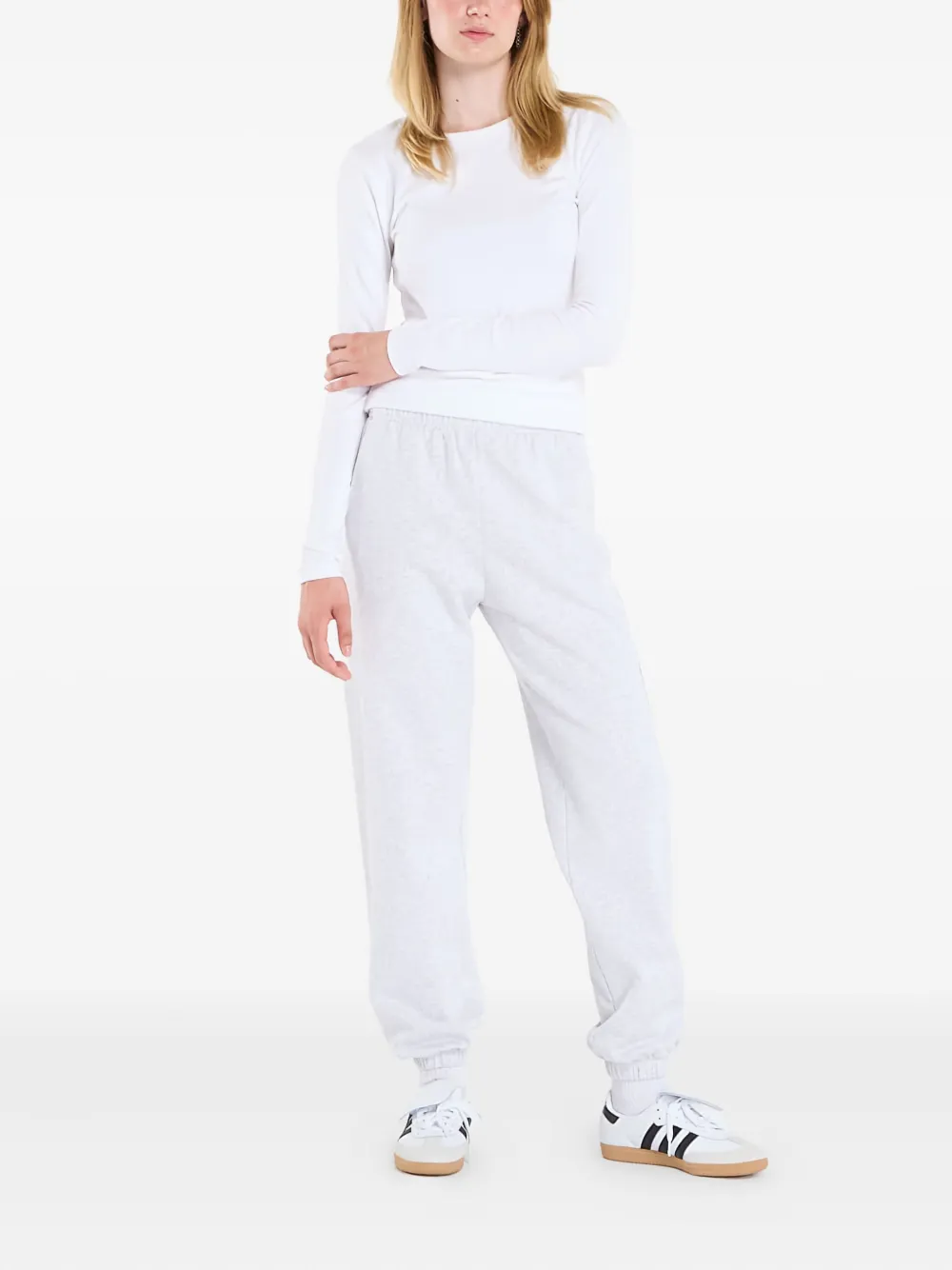 Sporty And Rich Ny Health Club Side-pocket Track Pants In White