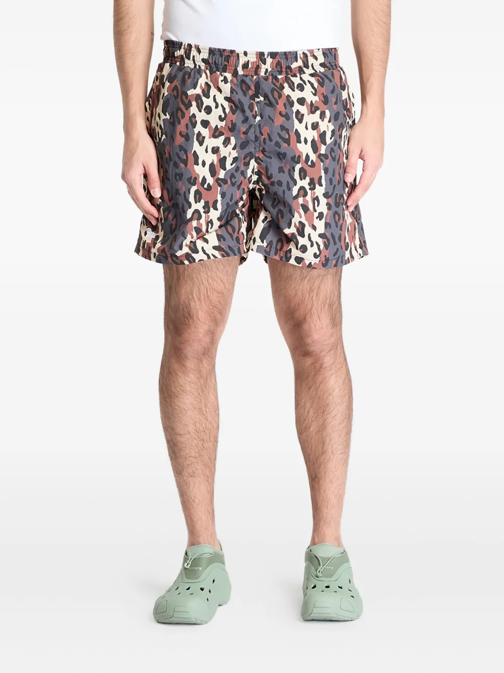 Patta City Leopard-print Swim Shorts In Multi