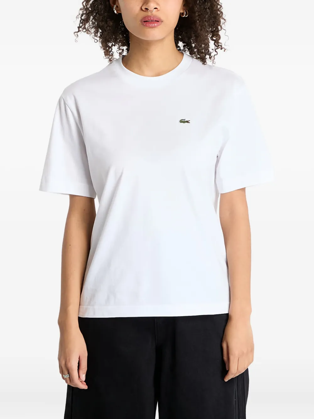 Lacoste Soft コットンTシャツ - ホワイト Lacoste Soft コットンTシャツ - ホワイト