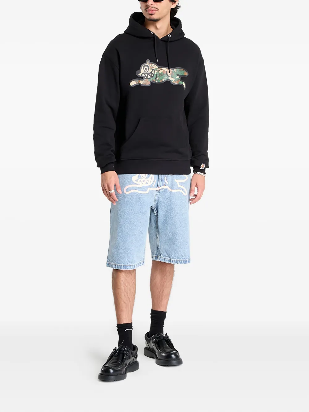 Billionaire Boys Club - Ice Cream Running Dog Popover Hoodie In Black