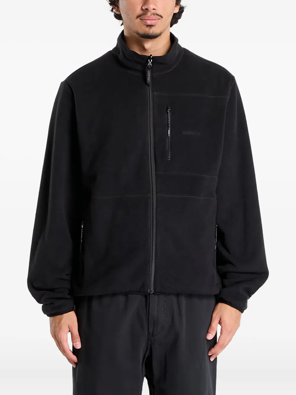 Gramicci Omkeerbaar jack met geborduurd logo Zwart