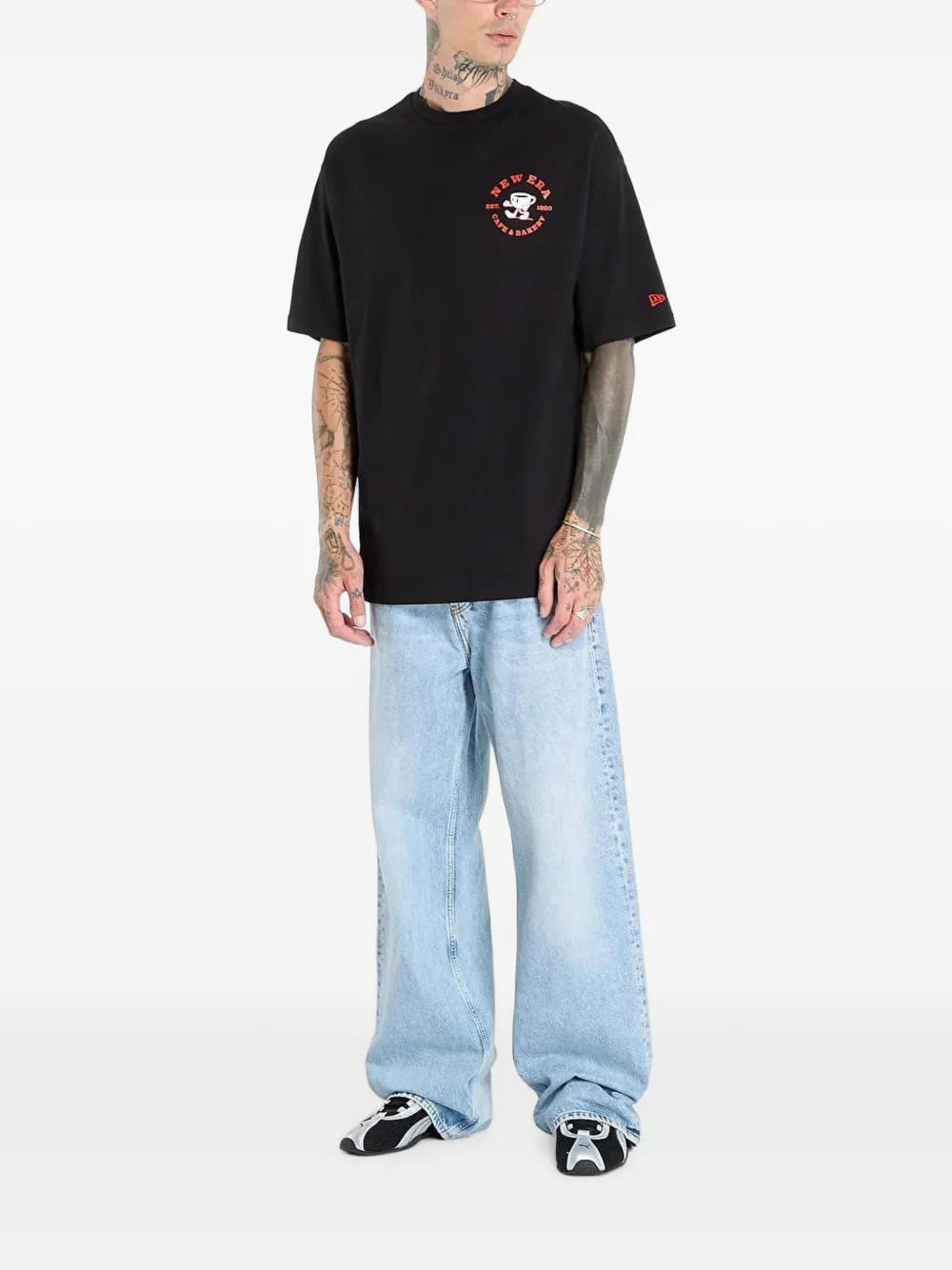 NEW ERA CAP T-shirt met print Zwart