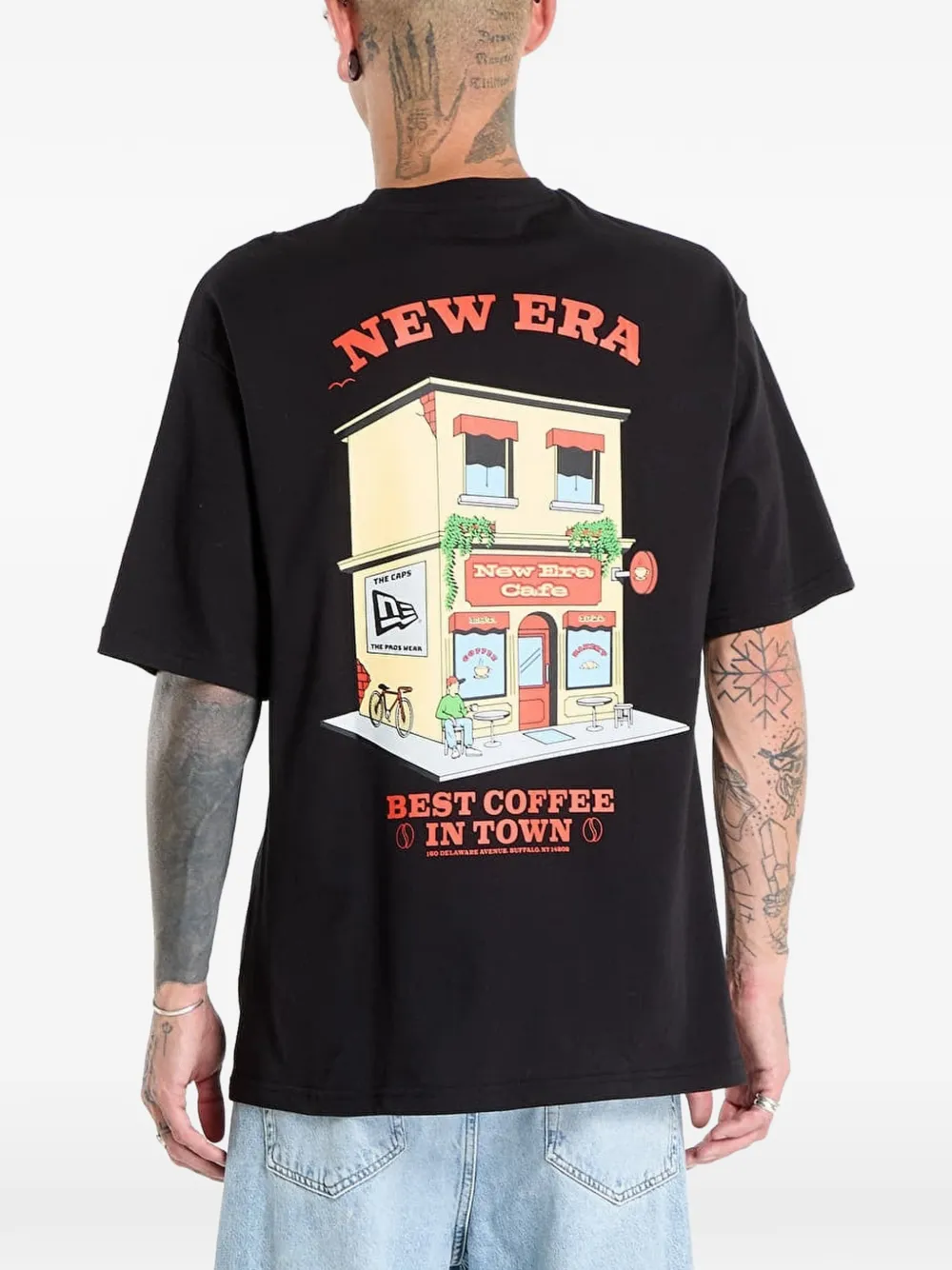 NEW ERA CAP T-shirt met print Zwart