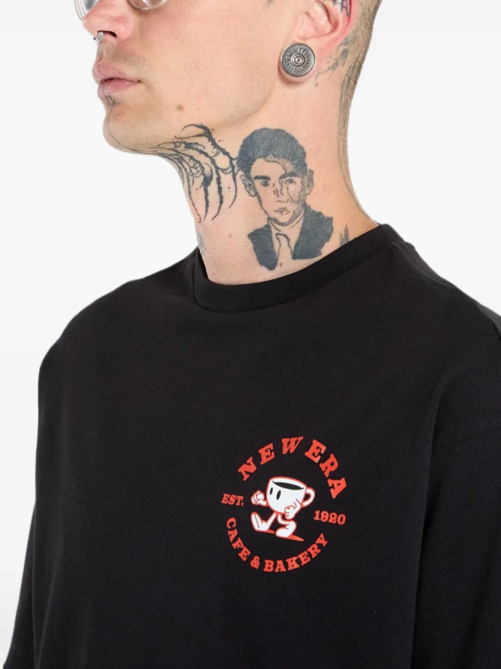 NEW ERA CAP T-shirt met print Zwart
