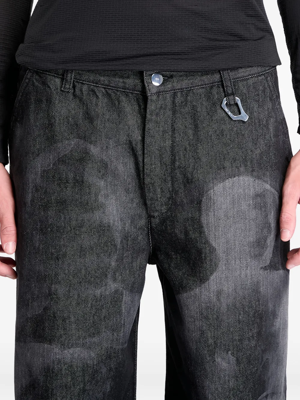 HELIOT EMIL Laser denim jeans Zwart