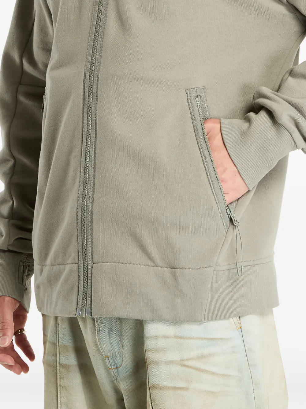 C.P. Company Hoodie met rits Grijs