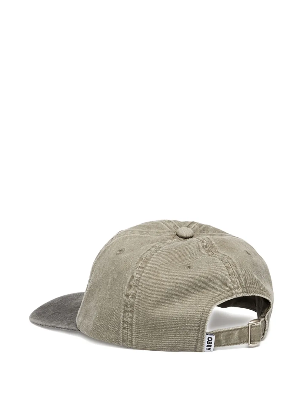 Obey Pigment Bold Panel Strapback Hat In Green