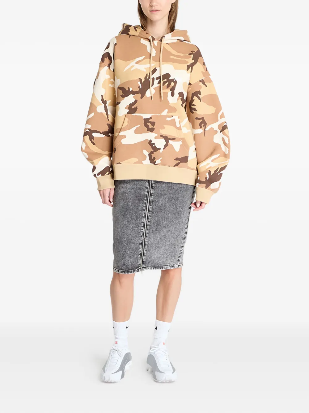 Patta Camouflage Hoodie In Brown