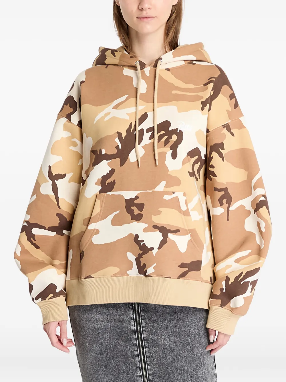 Patta Camouflage Hoodie In Brown