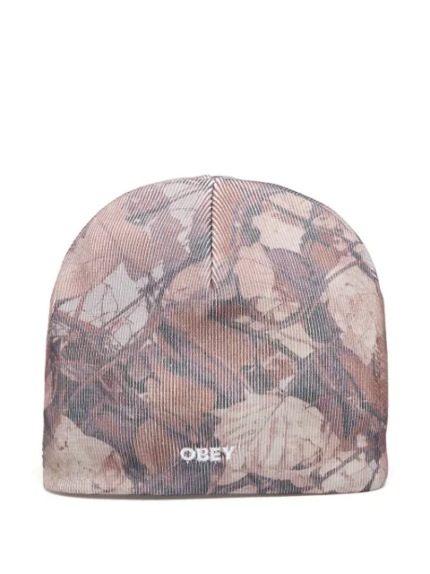 Obey camo bold beanie