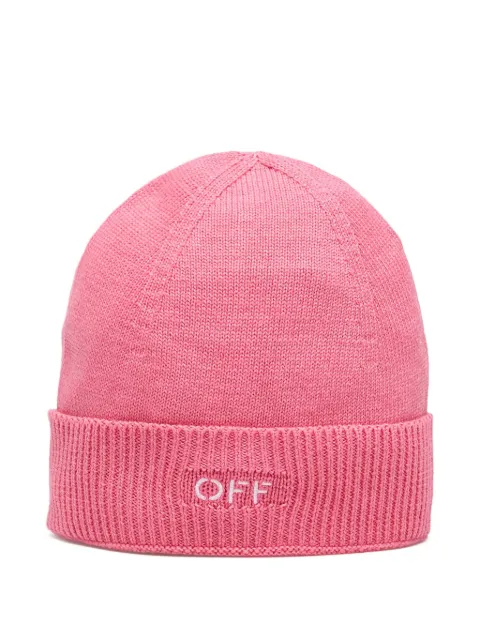 Off-White Kids gorro con detalle del logo
