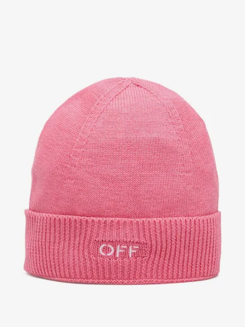 Off-White Kids logo-detail beanie