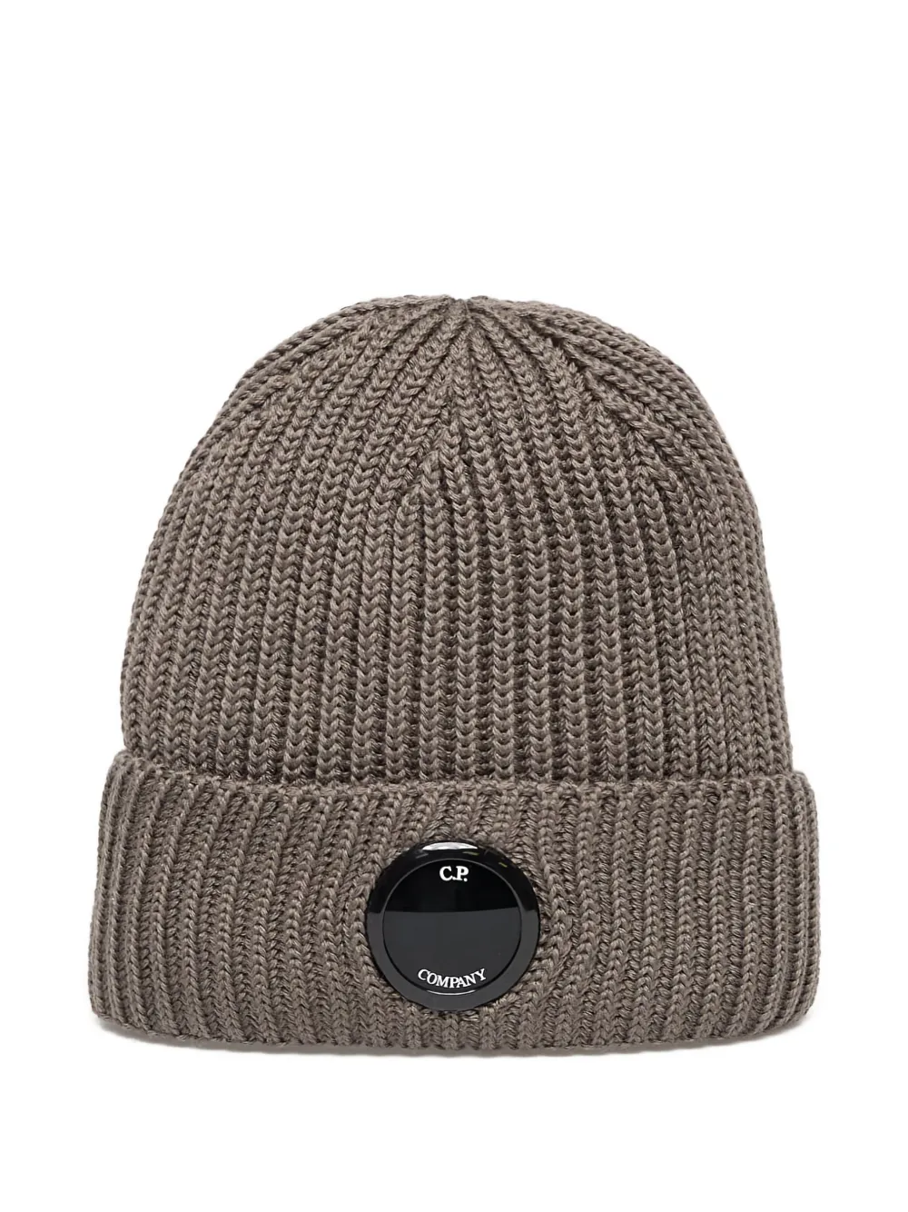 C.P. Company merino wool lens beanie | Brown | Image 1