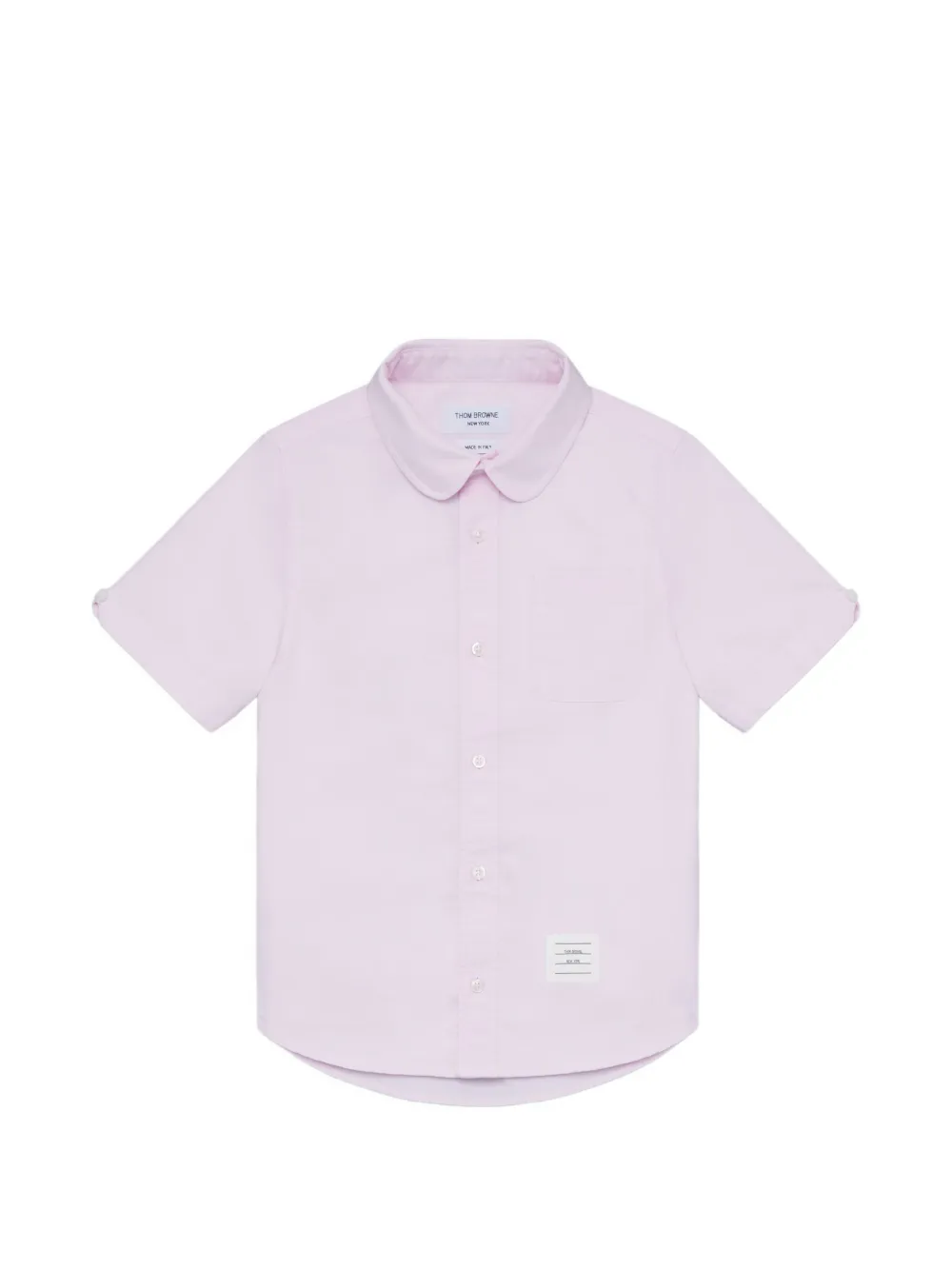 Thom Browne Kids Oxford short-sleeve shirt - Rosa