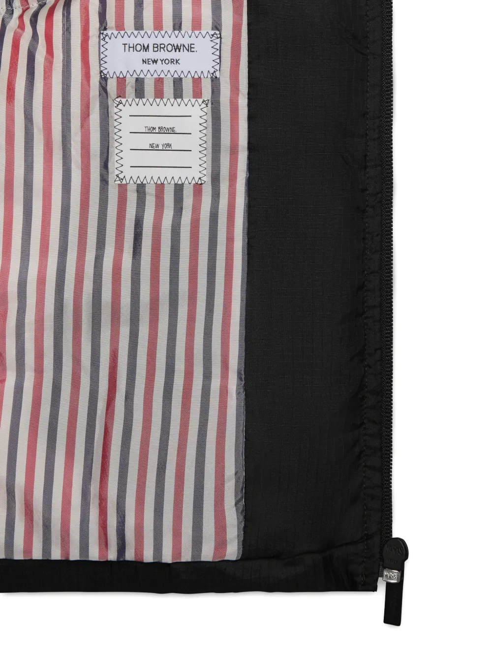 Thom Browne Kids Bodywarmer met vier strepen Zwart