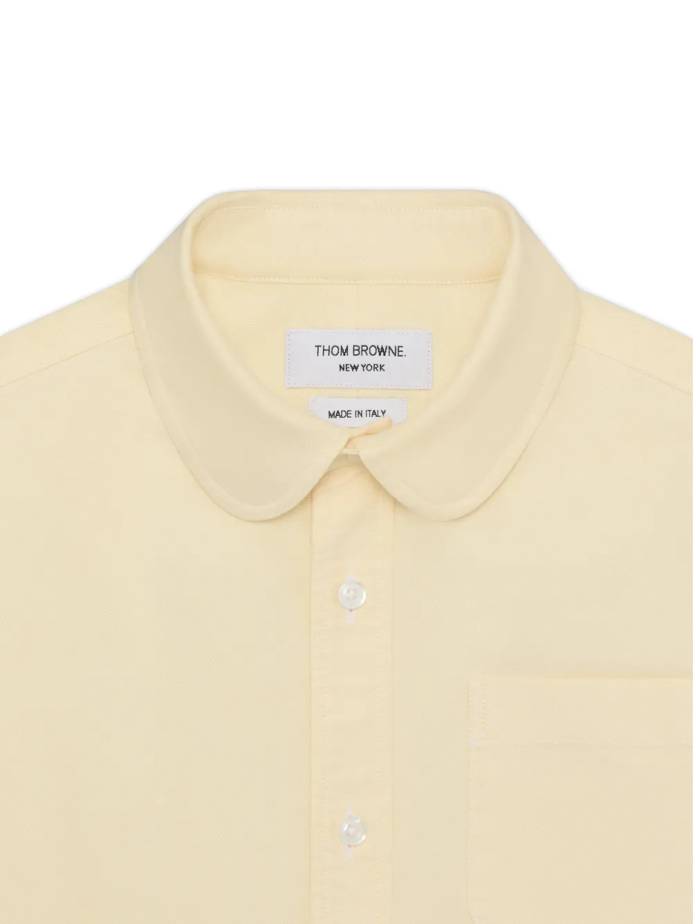 Thom Browne Kids Shirt met korte mouwen Geel