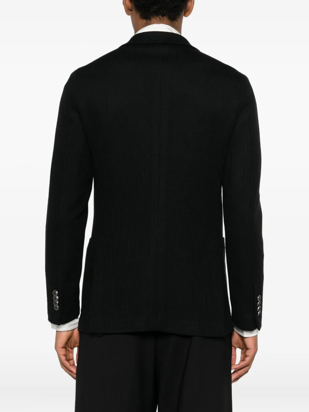Tagliatore Buttoned Jacket In Black