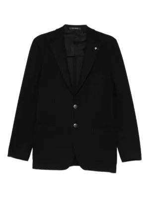 Tagliatore ピークドラペル ダブルジャケット | ブラック | FARFETCH JP