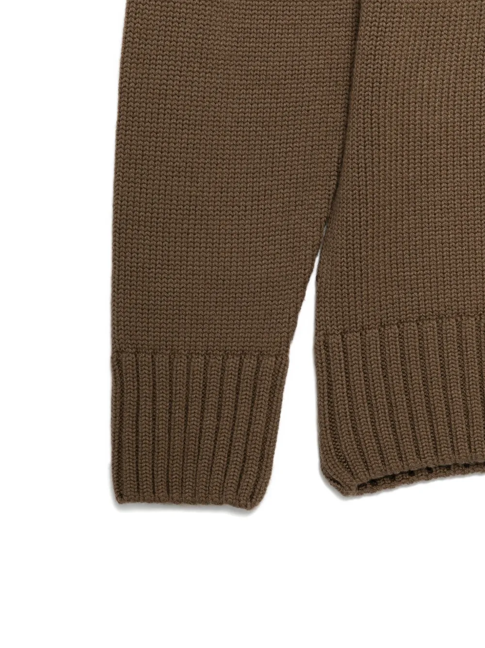 Drumohr Ribbed Sweater In Brown