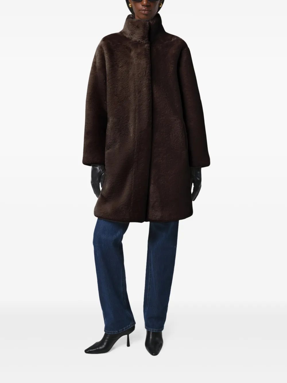 Apparis Blair funnel-neck coat | Faux Fur & Shearling Coats | Image 2