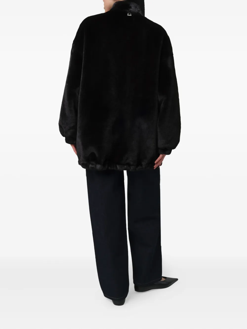 Apparis Jane Single-breasted Coat In Black