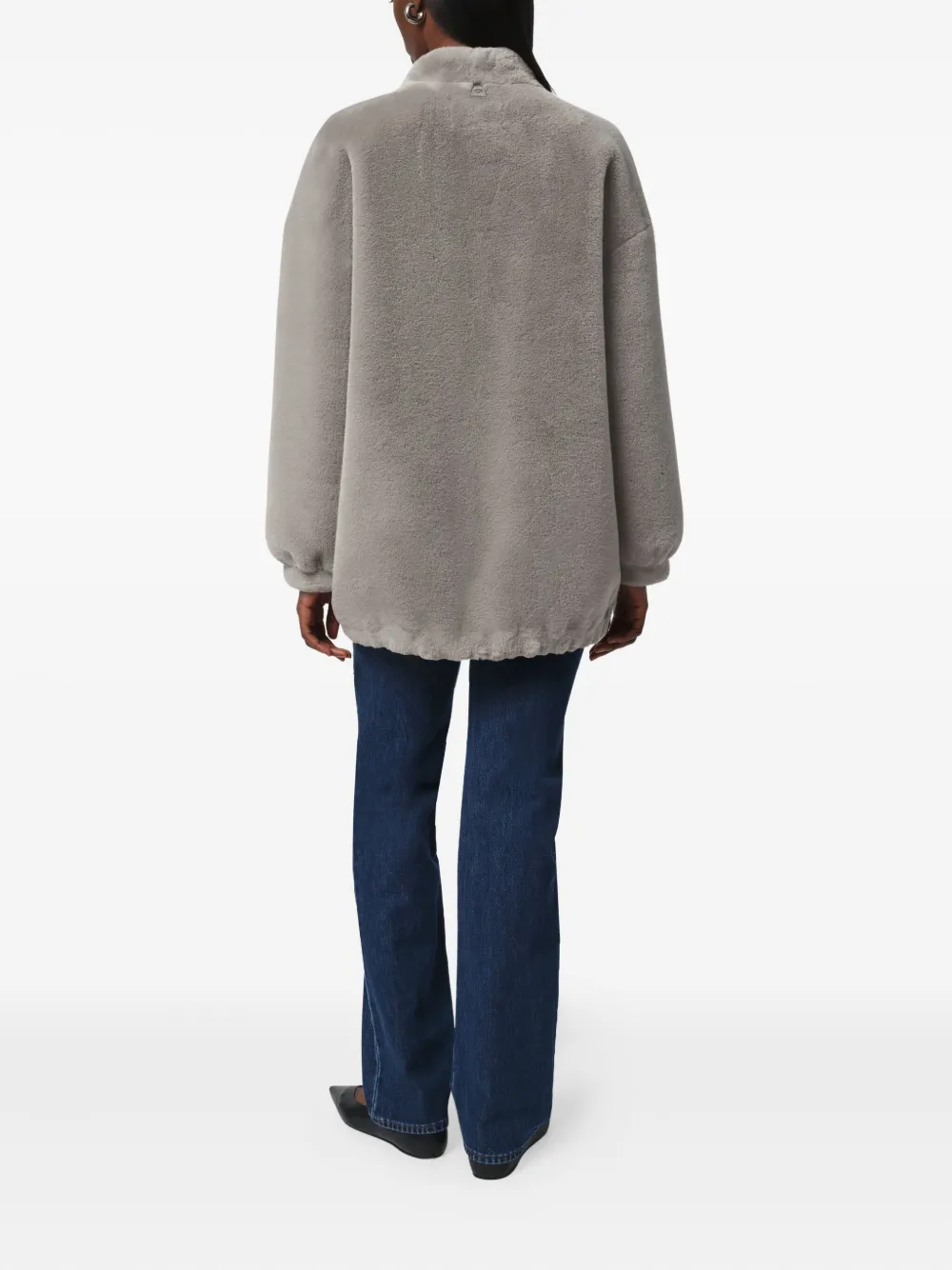 Apparis Jane Pocket Coat In Gray