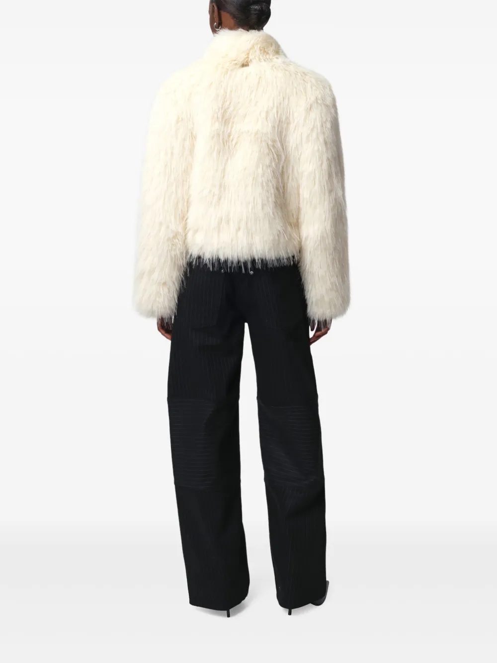 Apparis Ginette jack met franje Wit