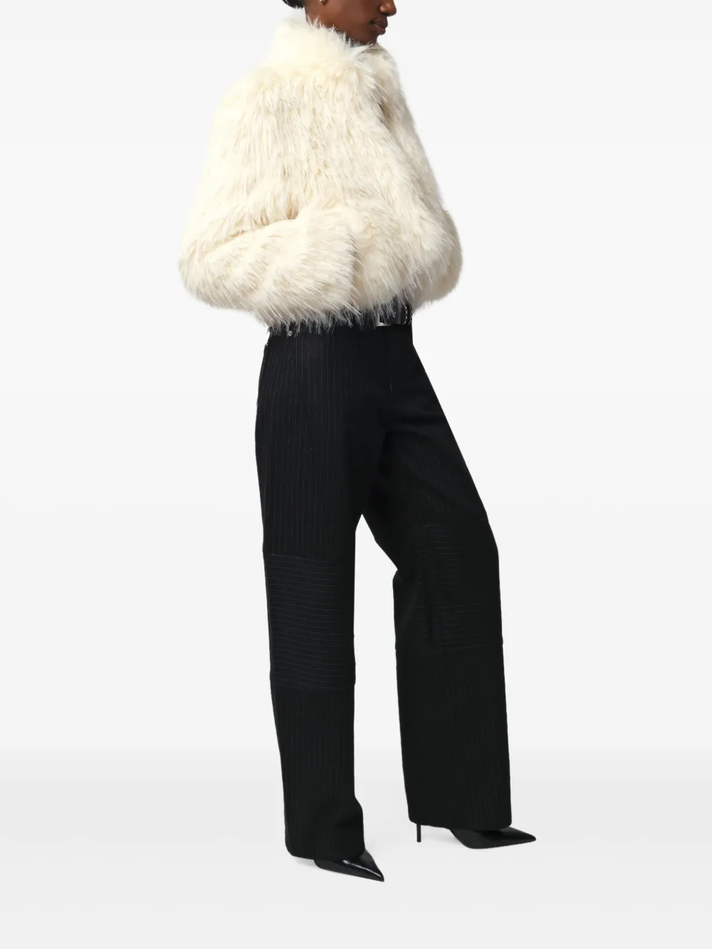 Apparis Ginette jack met franje Wit