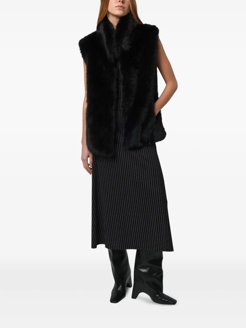 Apparis Laila mouwloze top Zwart