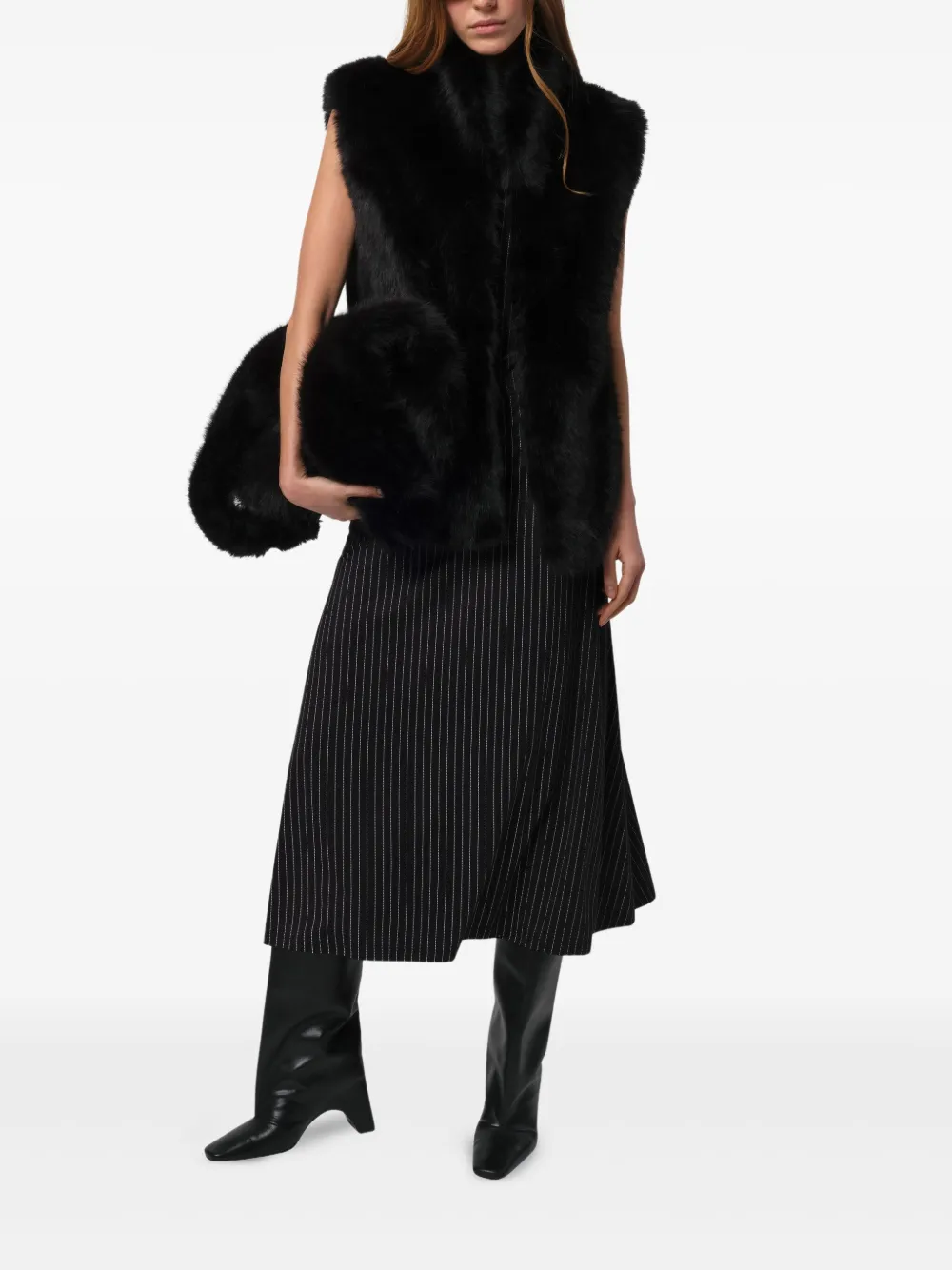 Apparis Laila mouwloze top Zwart