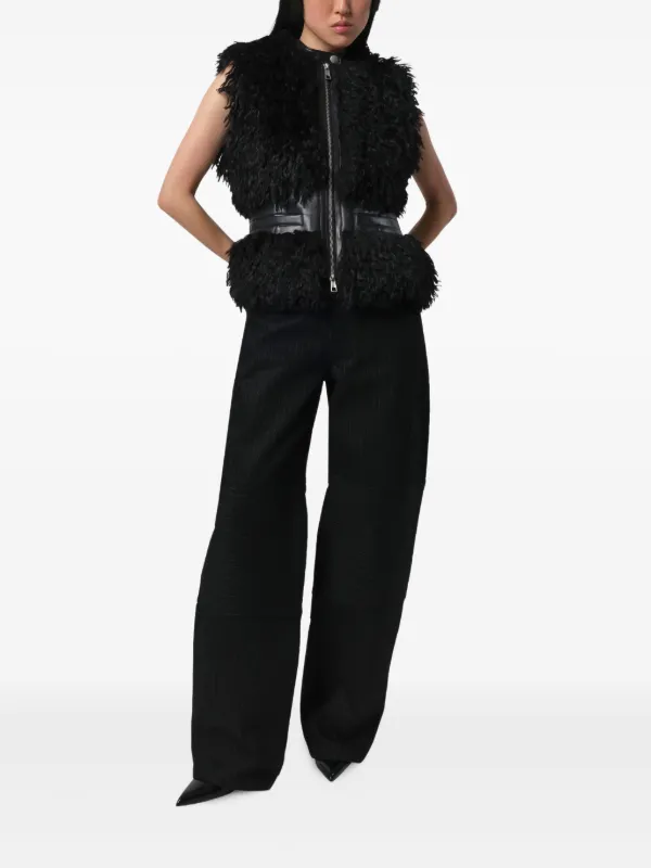 Apparis Cleo Zip Vest | Black | FARFETCH