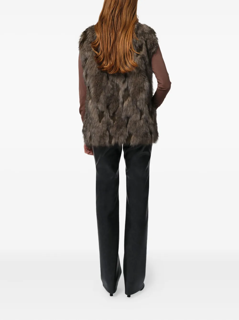 Apparis Laila Sleeveless Vest In Brown