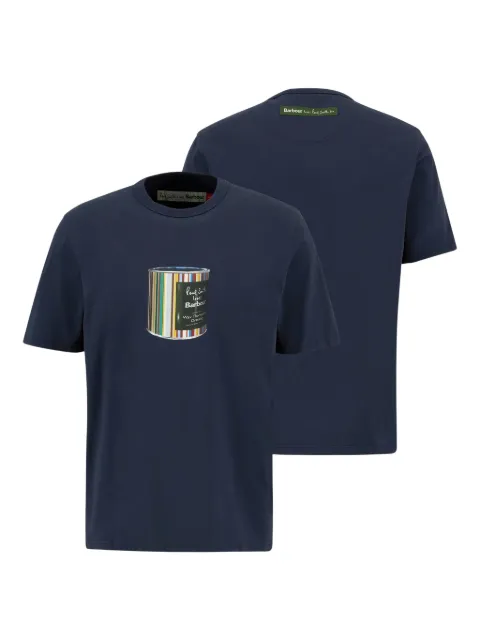 Barbour x Paul Smith print-logo T-shirt