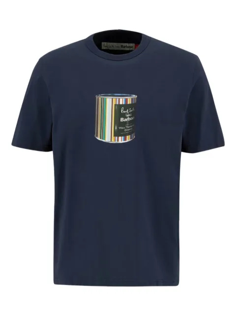 Barbour playera con logo estampado en colaboración con Paul Smith