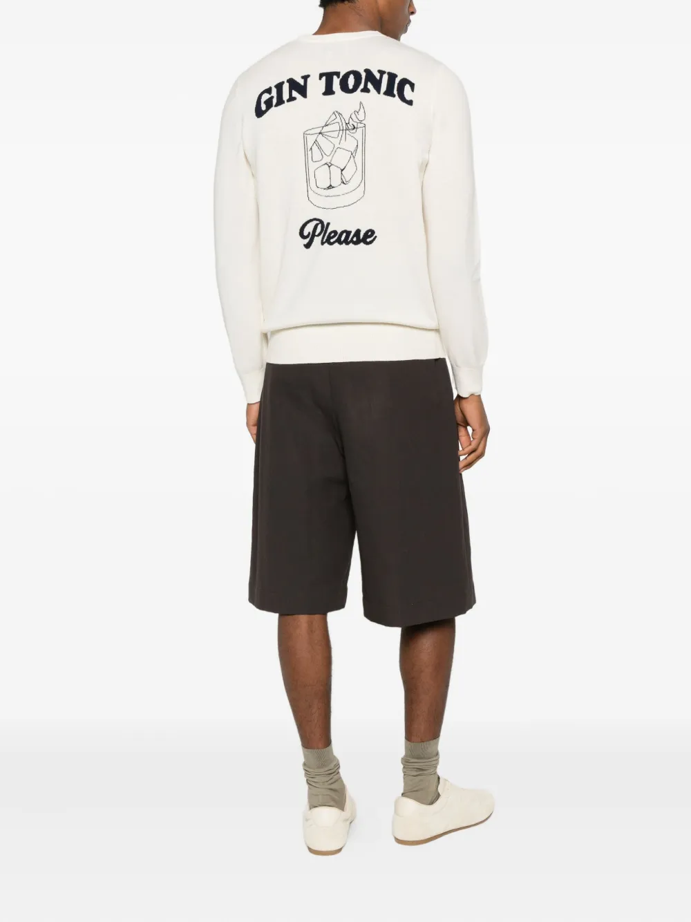 MC2 Saint Barth Heron long-sleeve sweater - Beige